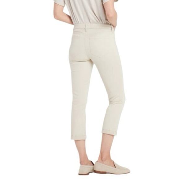 NYDJ Beige/Tan Chloe Skinny Capri Jeans Size 10 - Picture 2 of 5